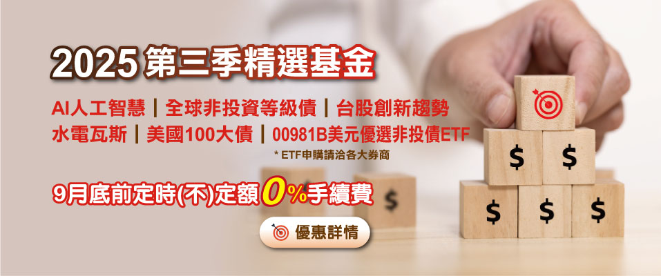 2025年第三季精選基金
