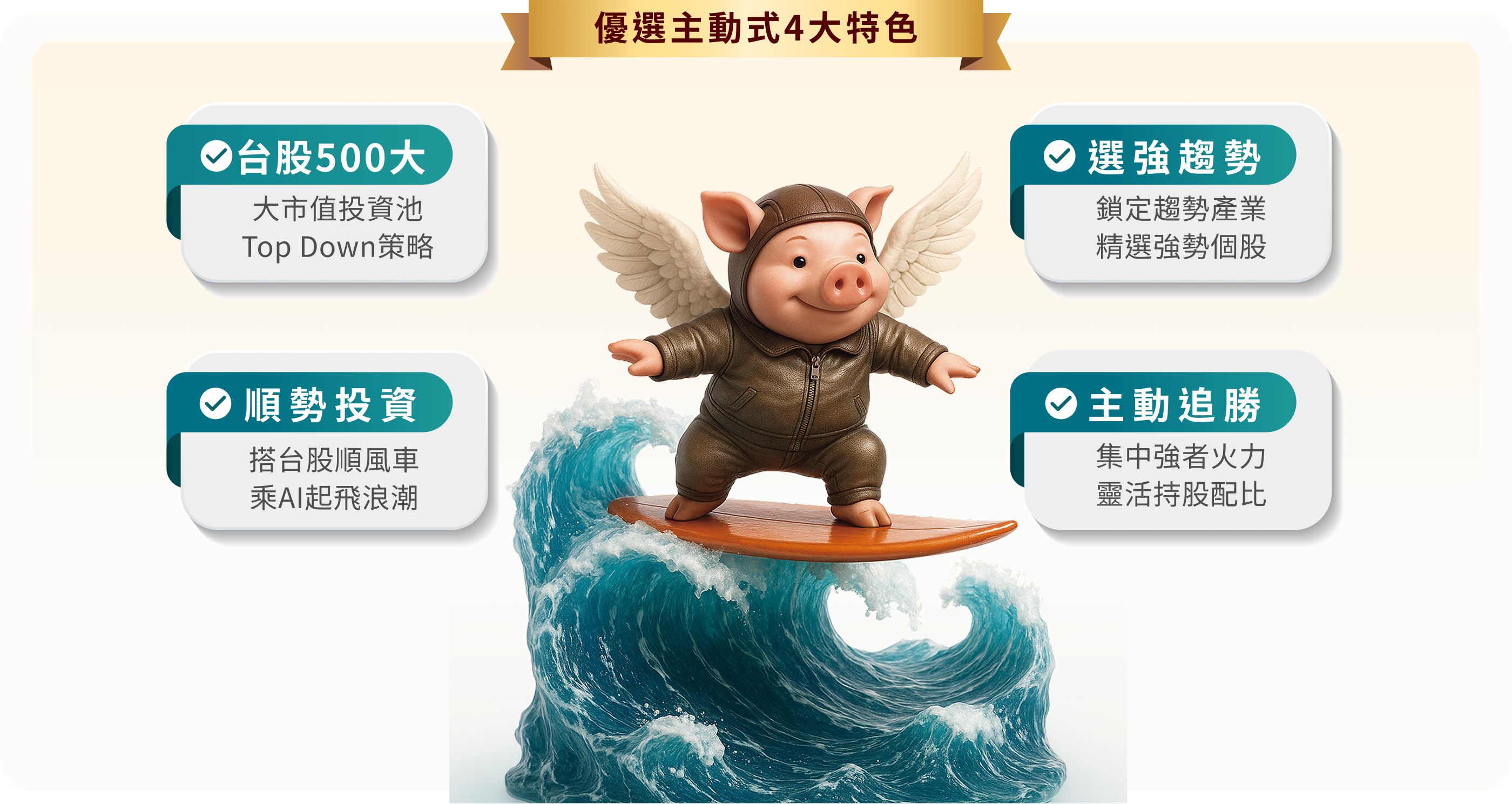 優選主動式4大特色